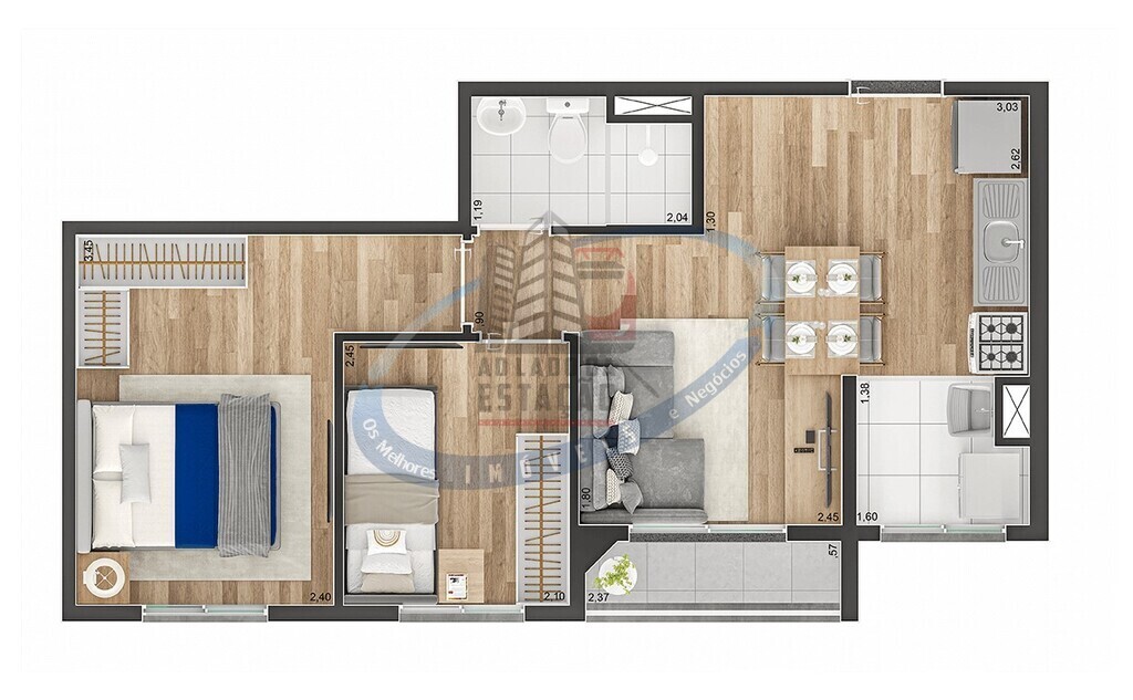 Apartamento, 2 quartos, 37 m² - Foto 18
