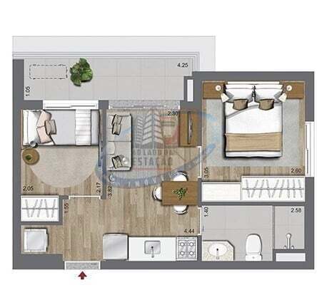Apartamento, 2 quartos, 39 m² - Foto 24