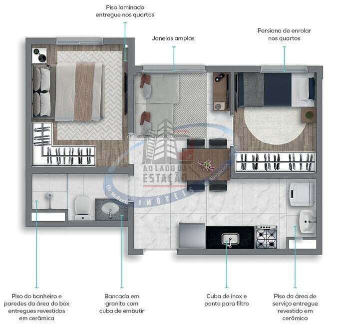 Apartamento, 2 quartos, 45 m² - Foto 19