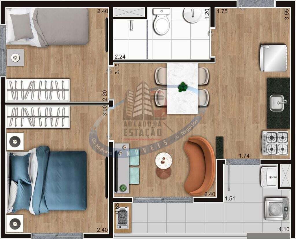 Apartamento, 2 quartos, 38 m² - Foto 23