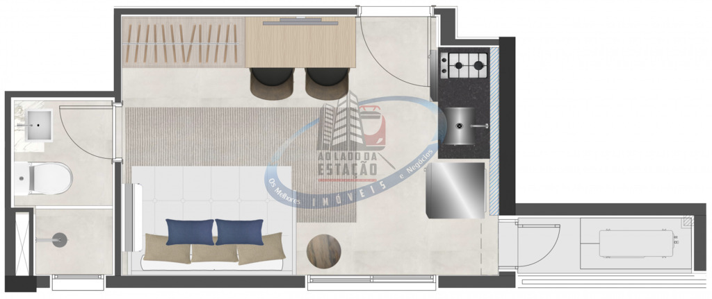Apartamento, 1 quarto, 18 m² - Foto 50