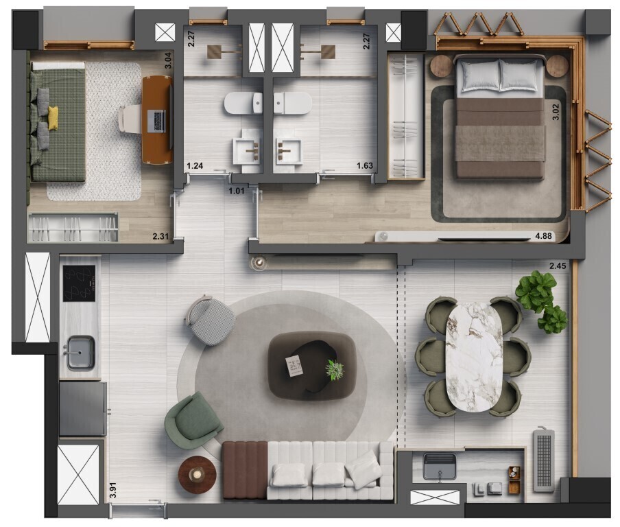 Apartamento, 3 quartos, 91 m² - Foto 25