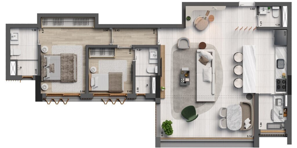 Apartamento, 3 quartos, 91 m² - Foto 27