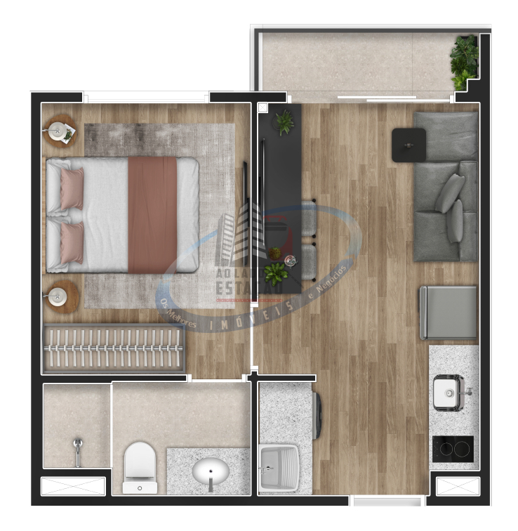 Apartamento, 1 quarto, 29 m² - Foto 14