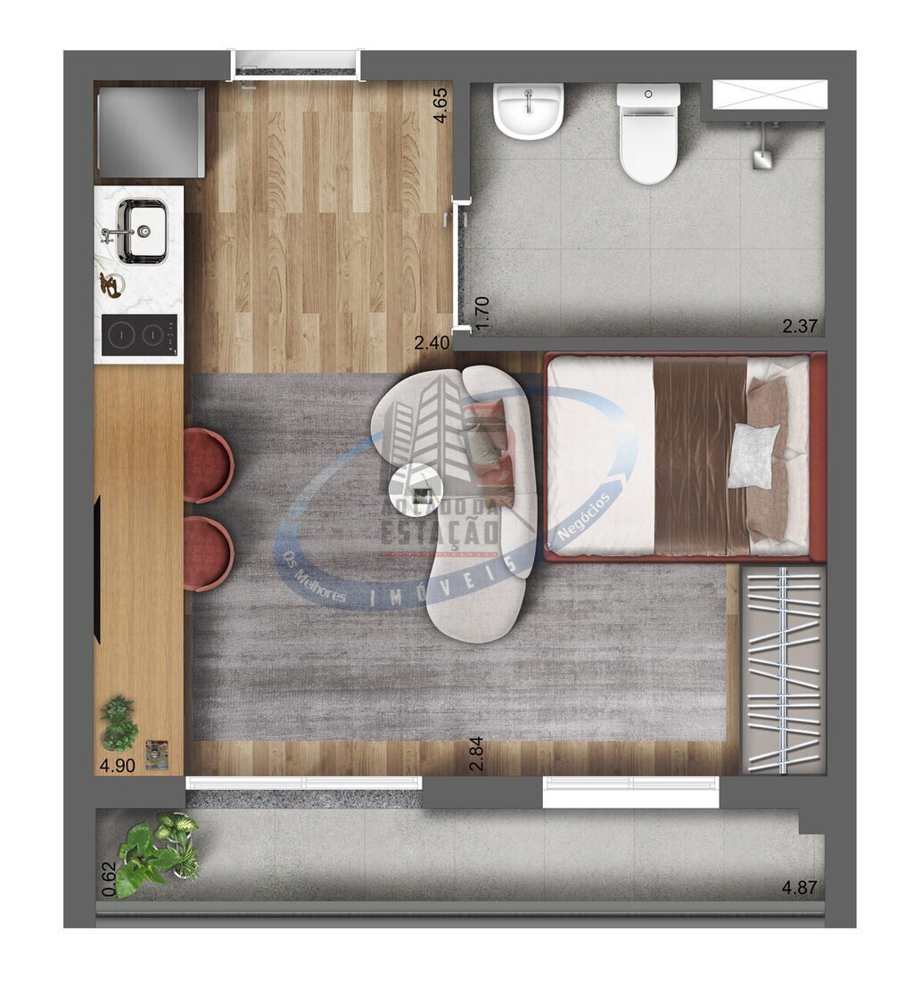 Apartamento, 1 quarto, 29 m² - Foto 27