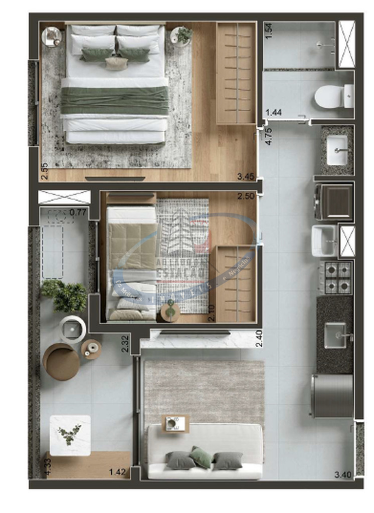 Apartamento, 2 quartos, 40 m² - Foto 31