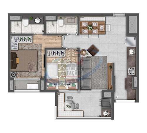 Apartamento, 2 quartos, 62 m² - Foto 16