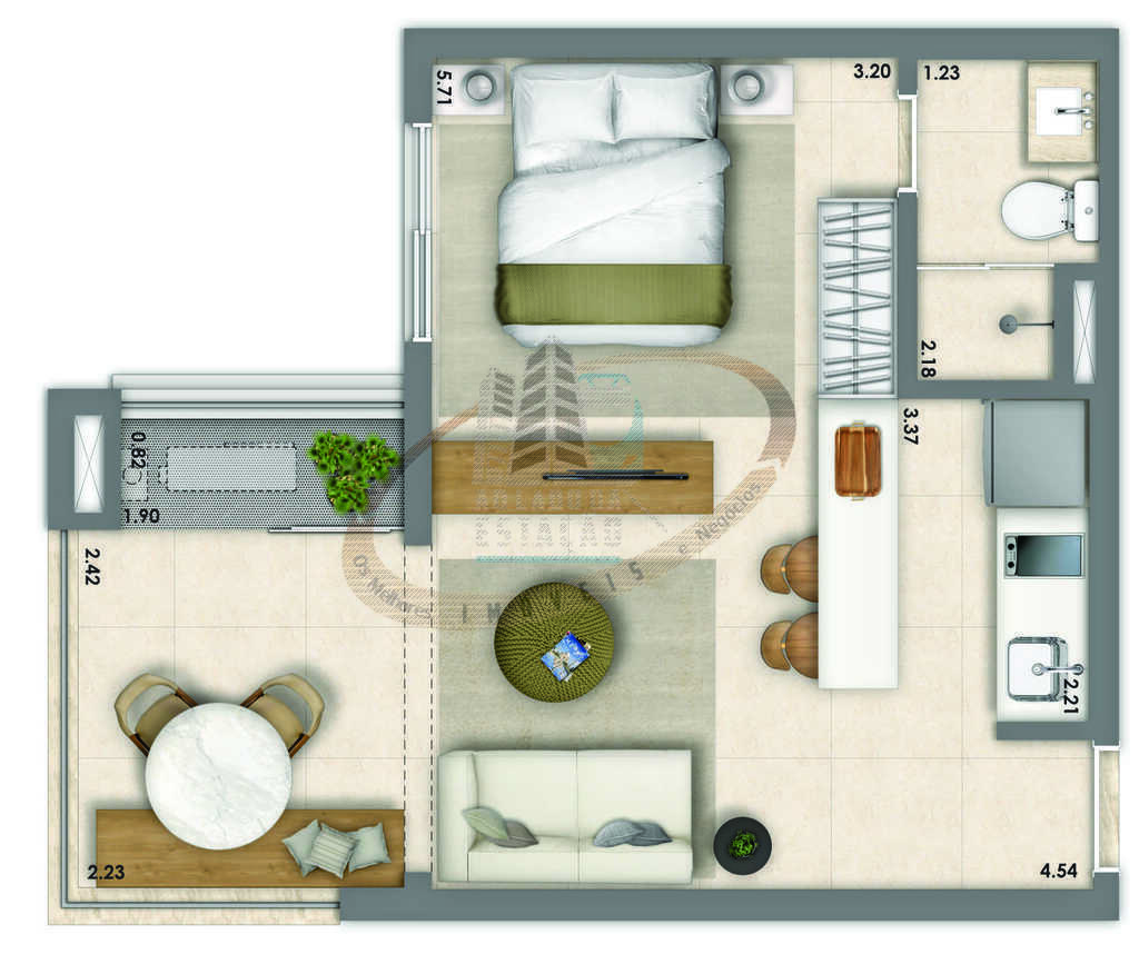 Apartamento, 1 quarto, 37 m² - Foto 28