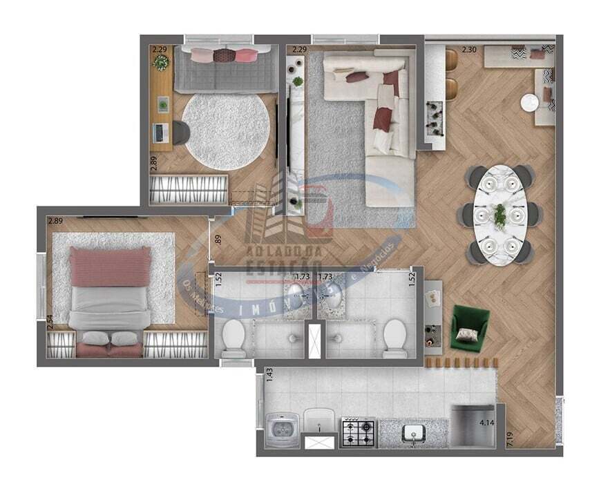 Apartamento, 3 quartos, 57 m² - Foto 25