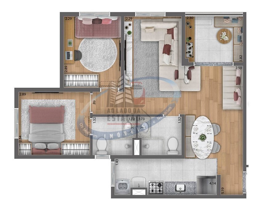 Apartamento, 3 quartos, 57 m² - Foto 24