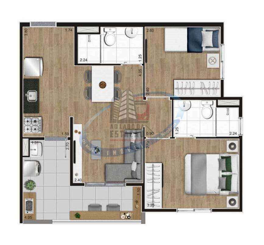 Apartamento, 2 quartos, 38 m² - Foto 32