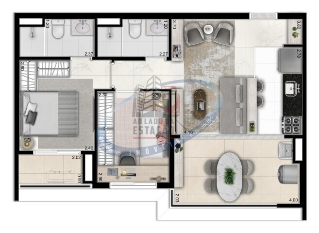 Apartamento, 2 quartos, 54 m² - Foto 21