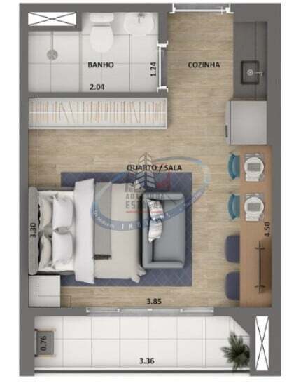 Apartamento, 1 quarto, 28 m² - Foto 24
