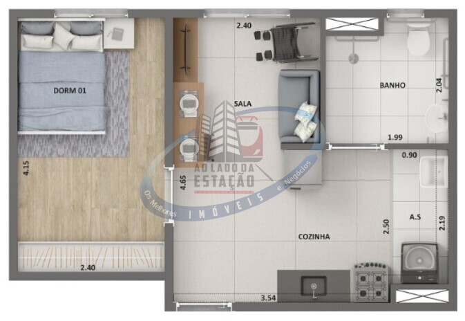 Apartamento, 1 quarto, 28 m² - Foto 22