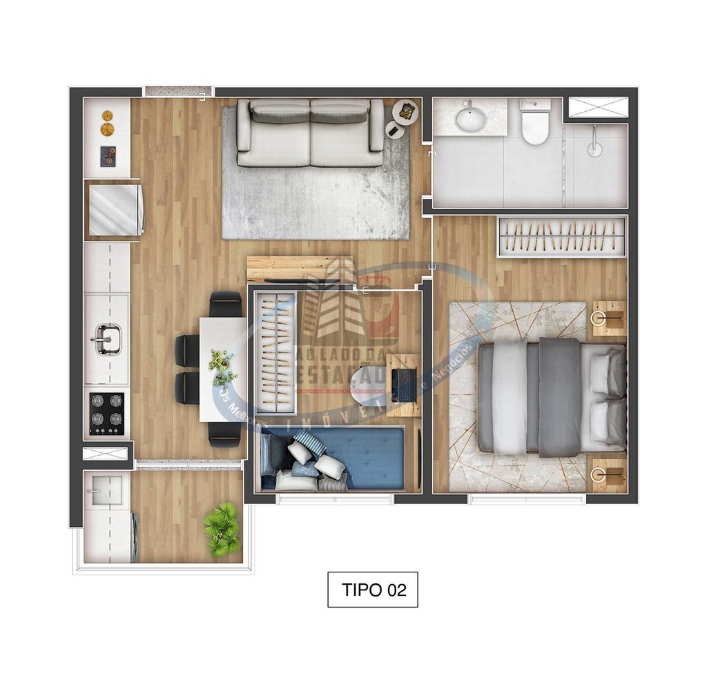 Apartamento, 2 quartos, 39 m² - Foto 16