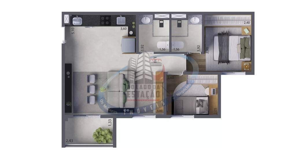 Apartamento, 3 quartos, 56 m² - Foto 26