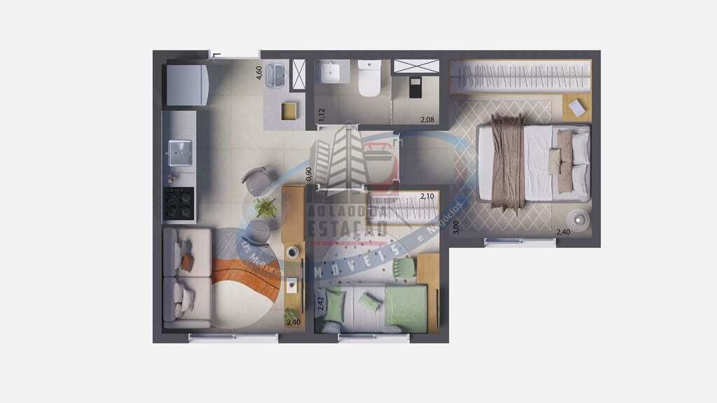 Apartamento, 3 quartos, 56 m² - Foto 24