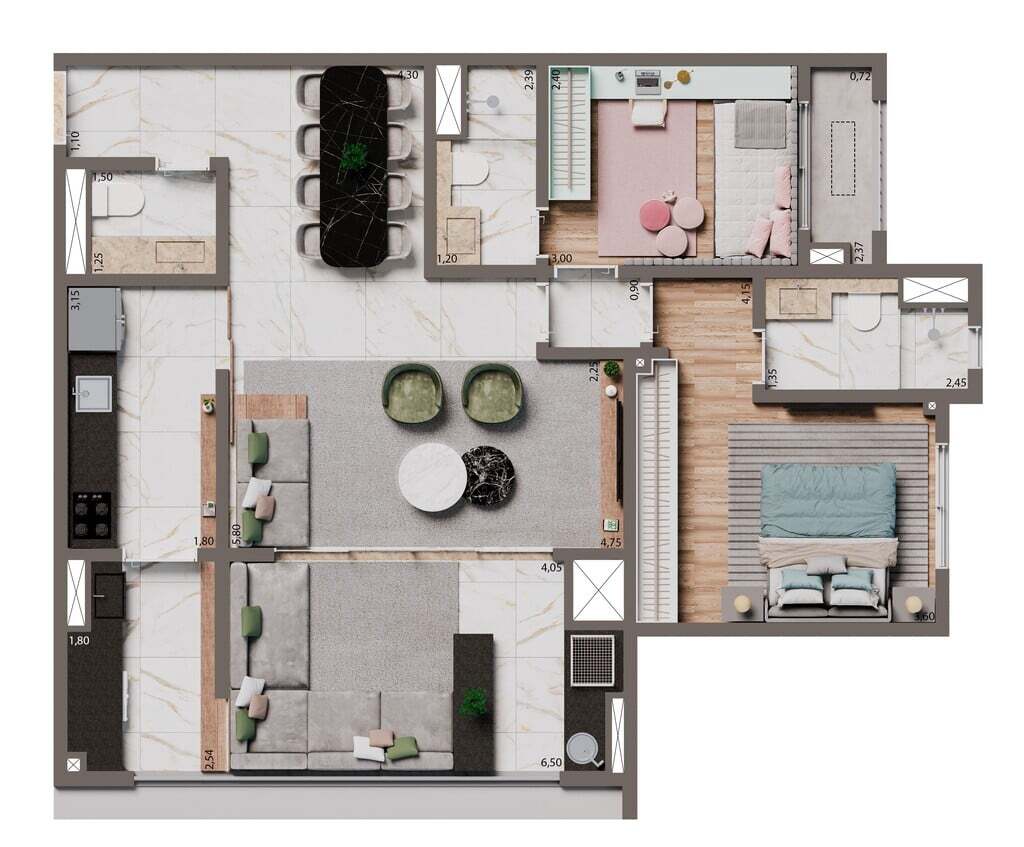 Apartamento, 2 quartos, 67 m² - Foto 23