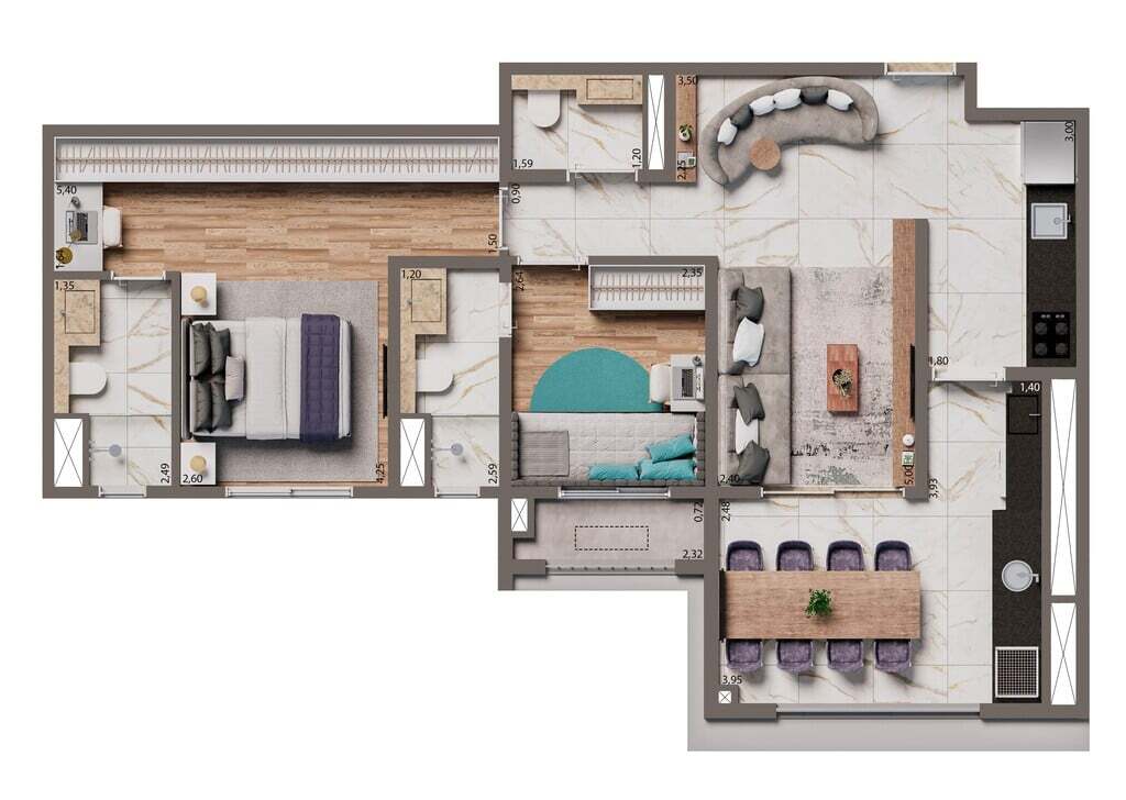 Apartamento, 2 quartos, 67 m² - Foto 21