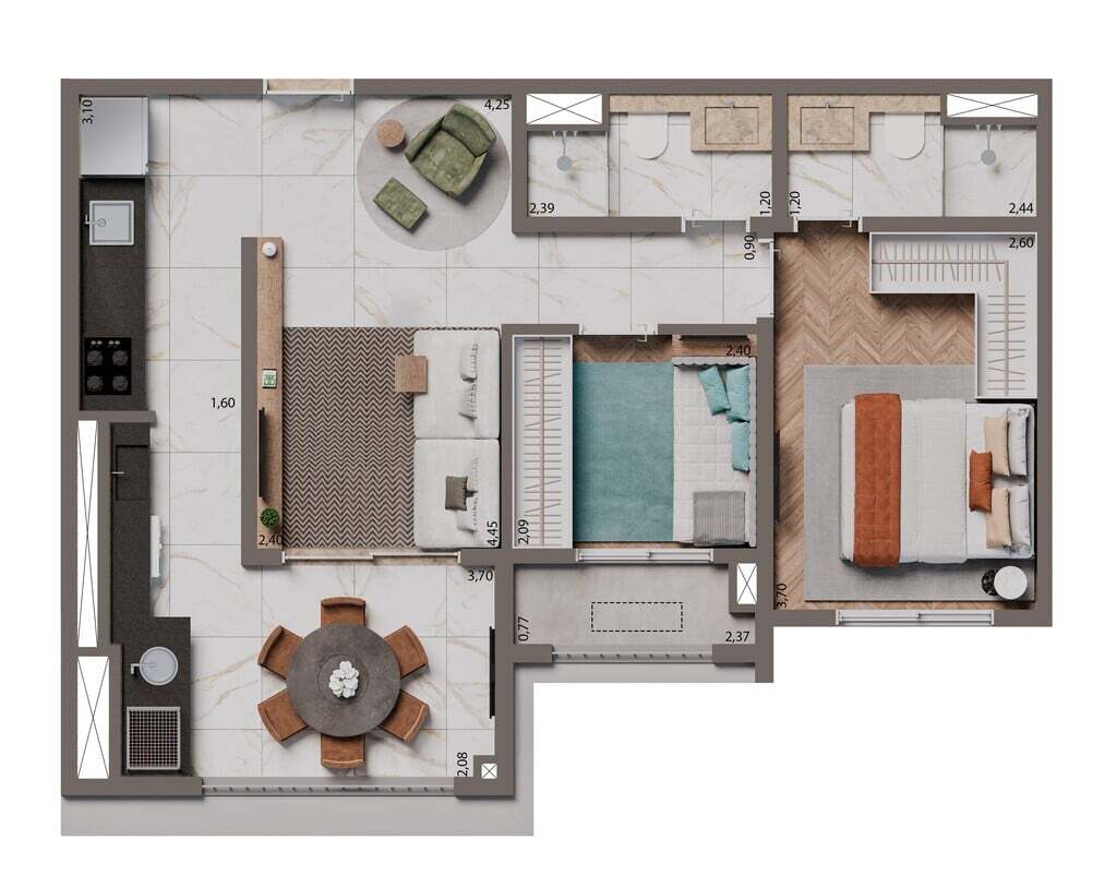 Apartamento, 2 quartos, 67 m² - Foto 17
