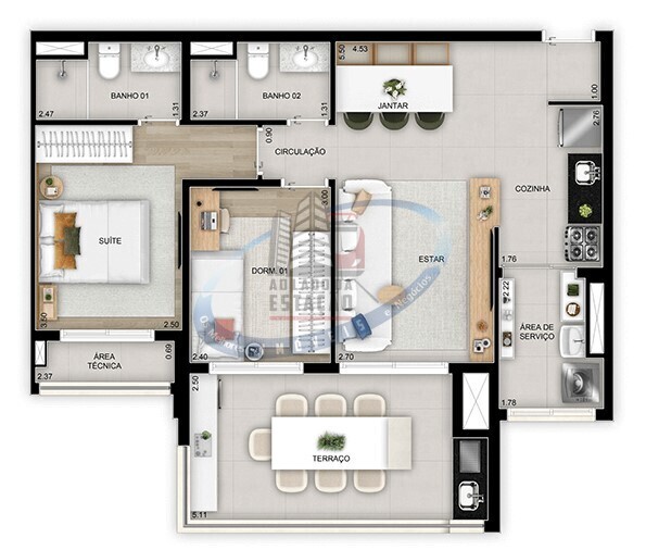 Apartamento, 2 quartos, 70 m² - Foto 16