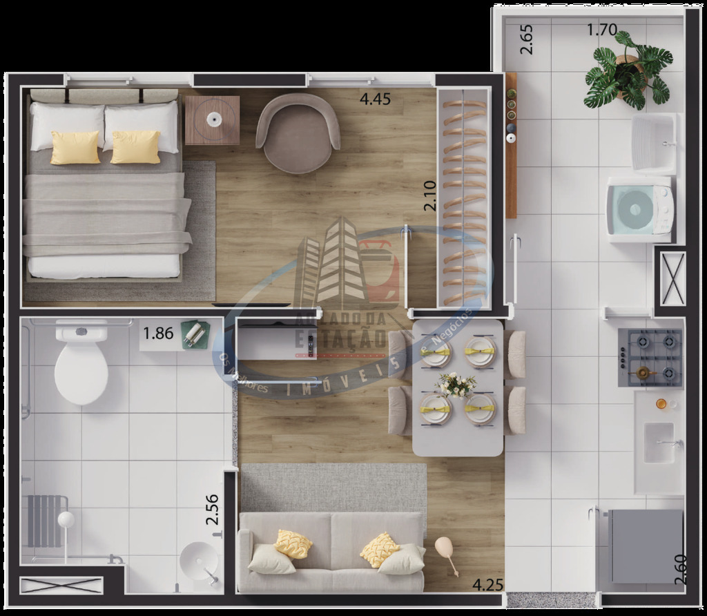 Apartamento à venda com 1 quarto, 34m² - Foto 17