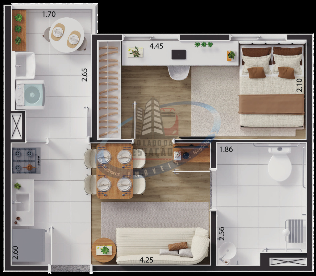 Apartamento à venda com 1 quarto, 34m² - Foto 14