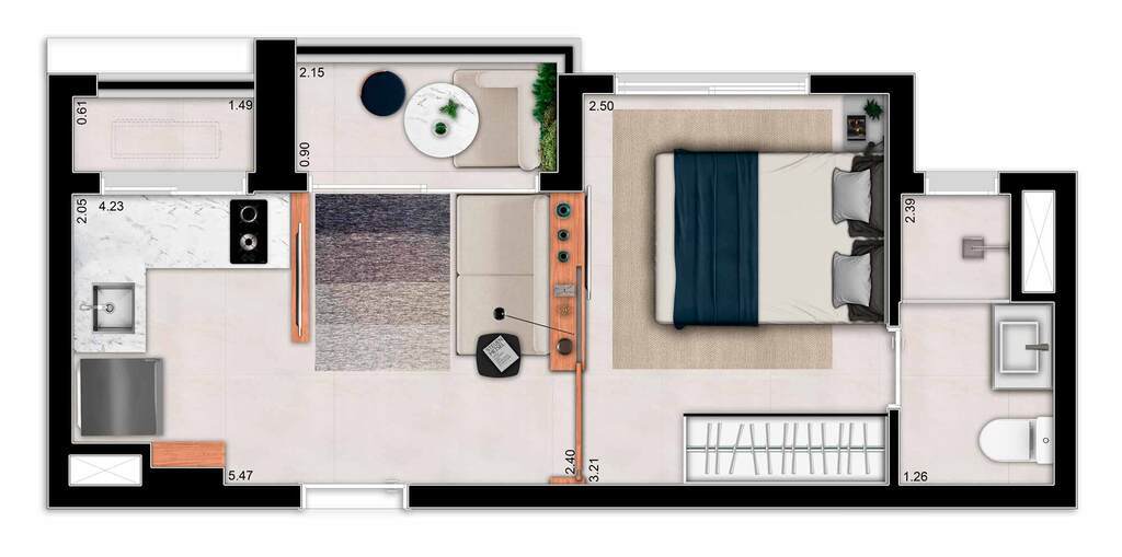 Apartamento, 1 quarto, 29 m² - Foto 20
