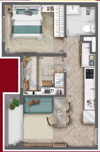Apartamento, 2 quartos, 39 m² - Foto 23