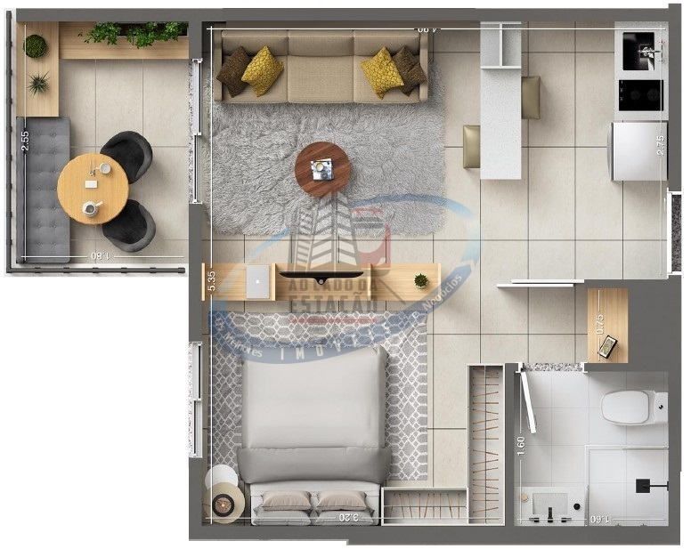 Apartamento, 1 quarto, 33 m² - Foto 16