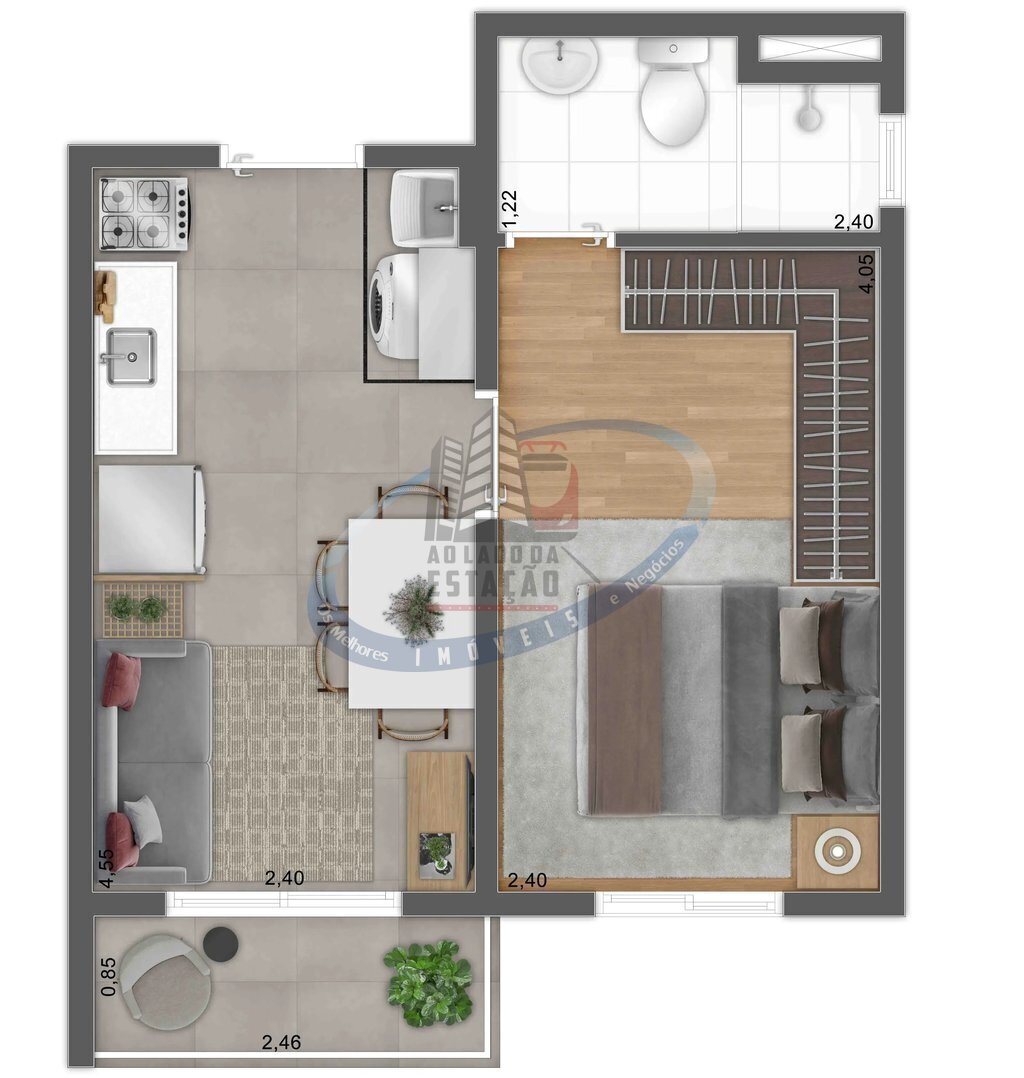 Apartamento à venda com 2 quartos, 34m² - Foto 34