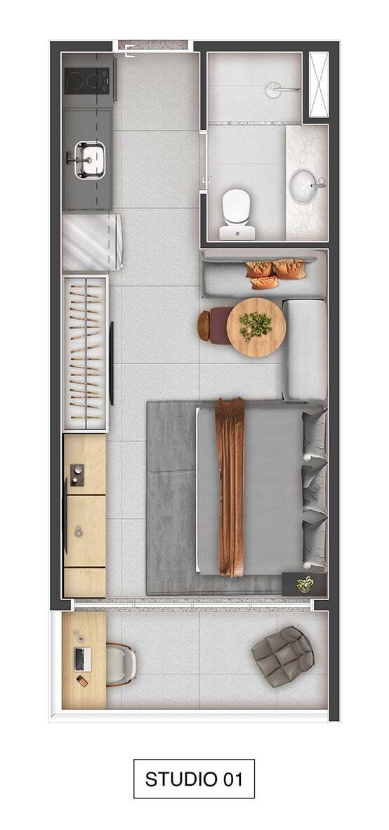 Apartamento, 2 quartos, 39 m² - Foto 15