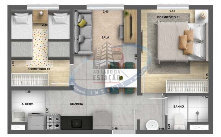 Apartamento à venda com 2 quartos, 36m² - Foto 12