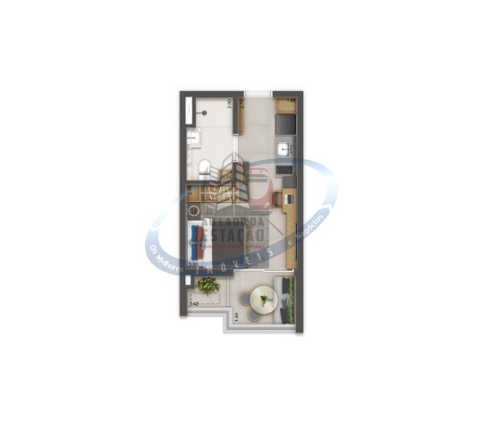 Apartamento à venda com 1 quarto, 27m² - Foto 12