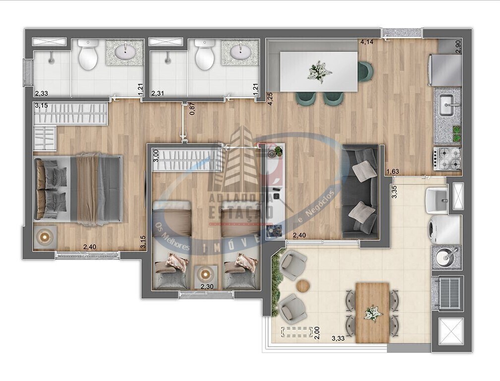 Apartamento, 3 quartos, 66 m² - Foto 11