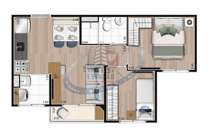 Apartamento, 2 quartos, 37 m² - Foto 29