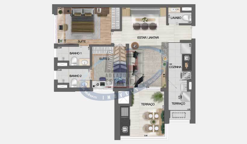 Apartamento, 2 quartos, 63 m² - Foto 45