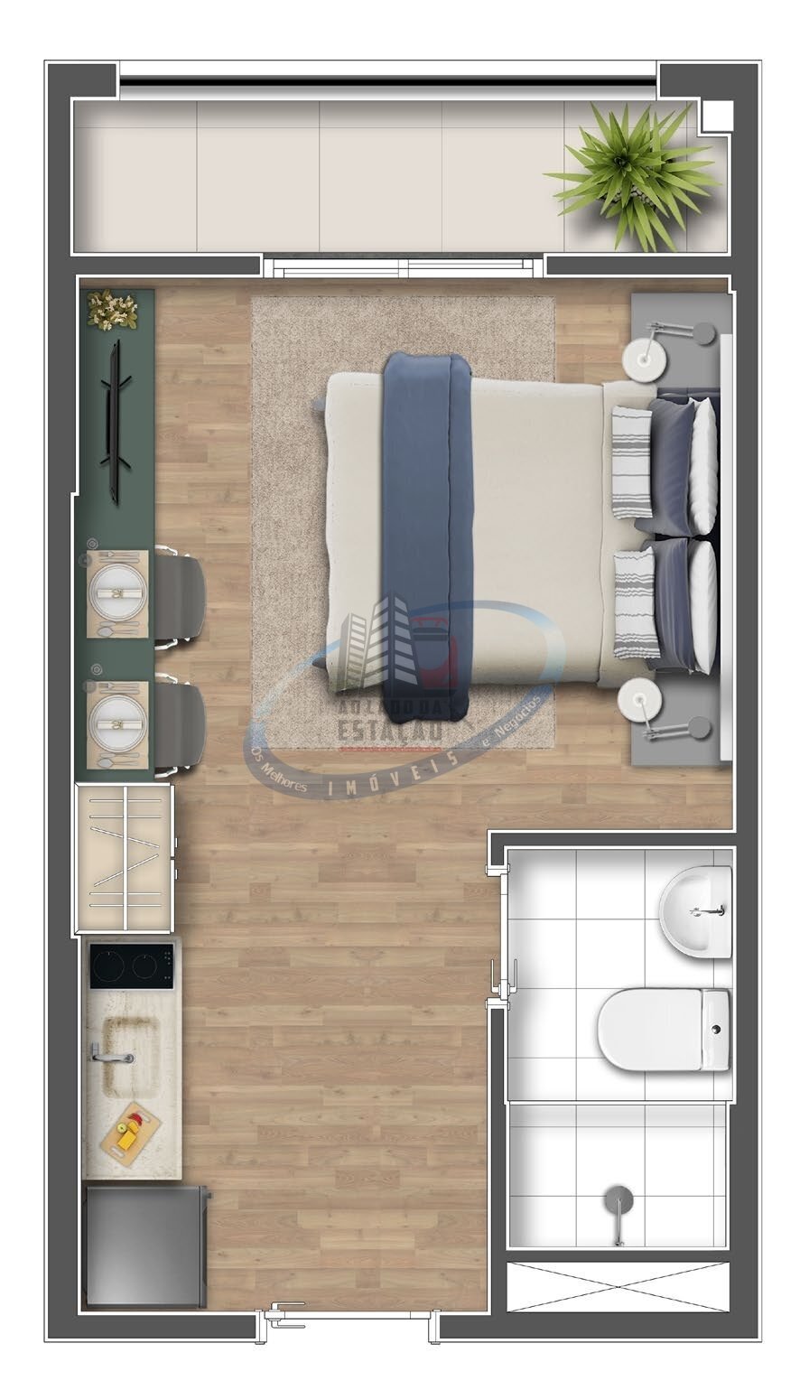 Apartamento, 1 quarto, 21 m² - Foto 22