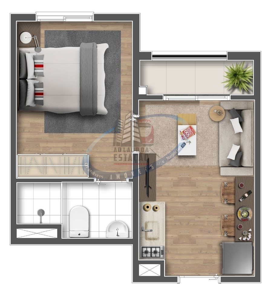 Apartamento, 1 quarto, 21 m² - Foto 23