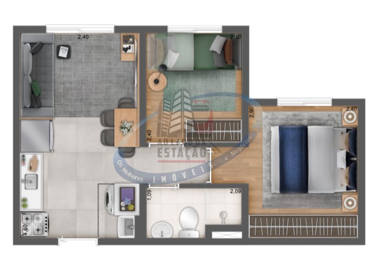 Apartamento, 2 quartos, 31 m² - Foto 20