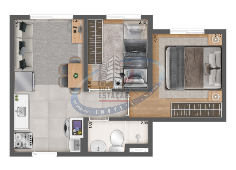 Apartamento, 2 quartos, 31 m² - Foto 19