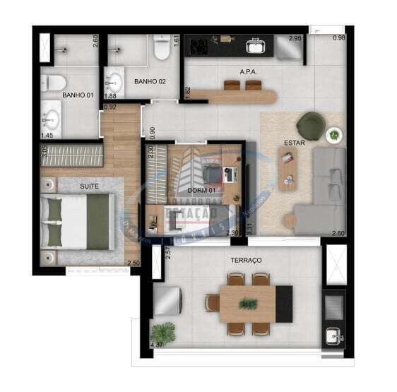 Apartamento, 2 quartos, 58 m² - Foto 29