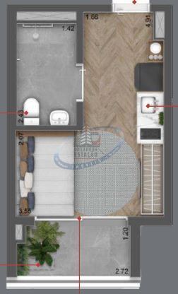 Apartamento, 1 quarto, 36 m² - Foto 7