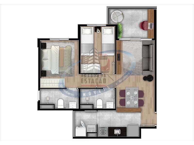 Apartamento, 2 quartos, 52 m² - Foto 19