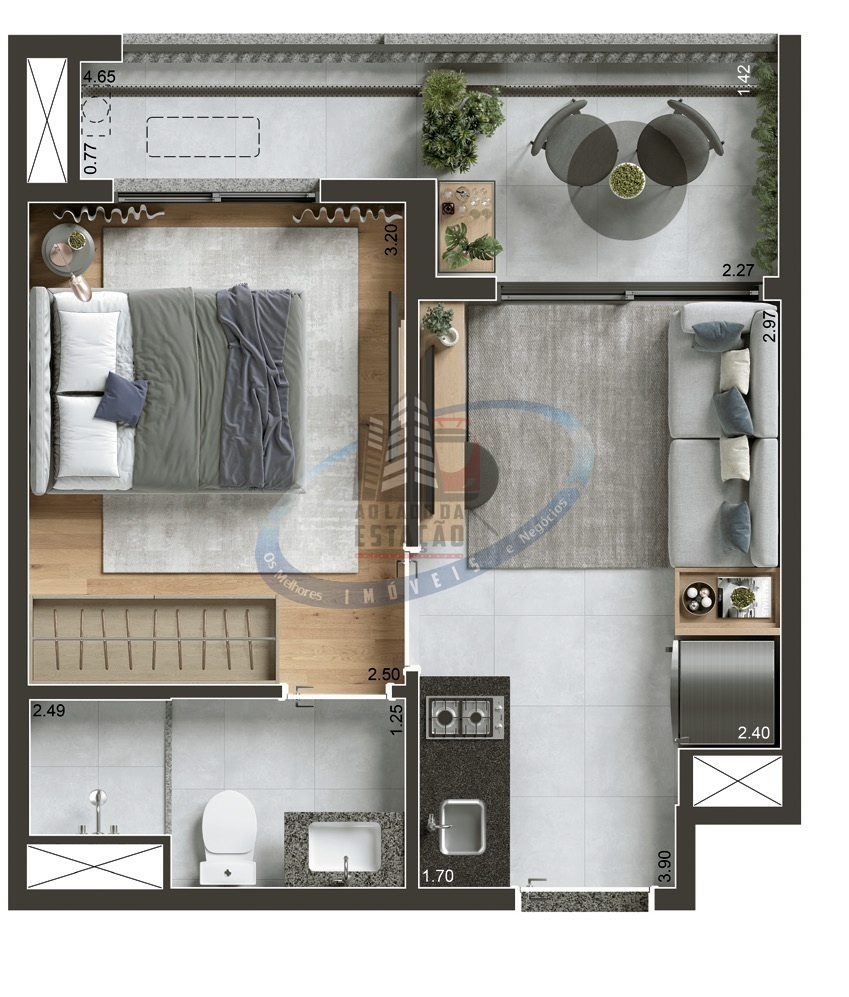 Apartamento, 1 quarto, 29 m² - Foto 21