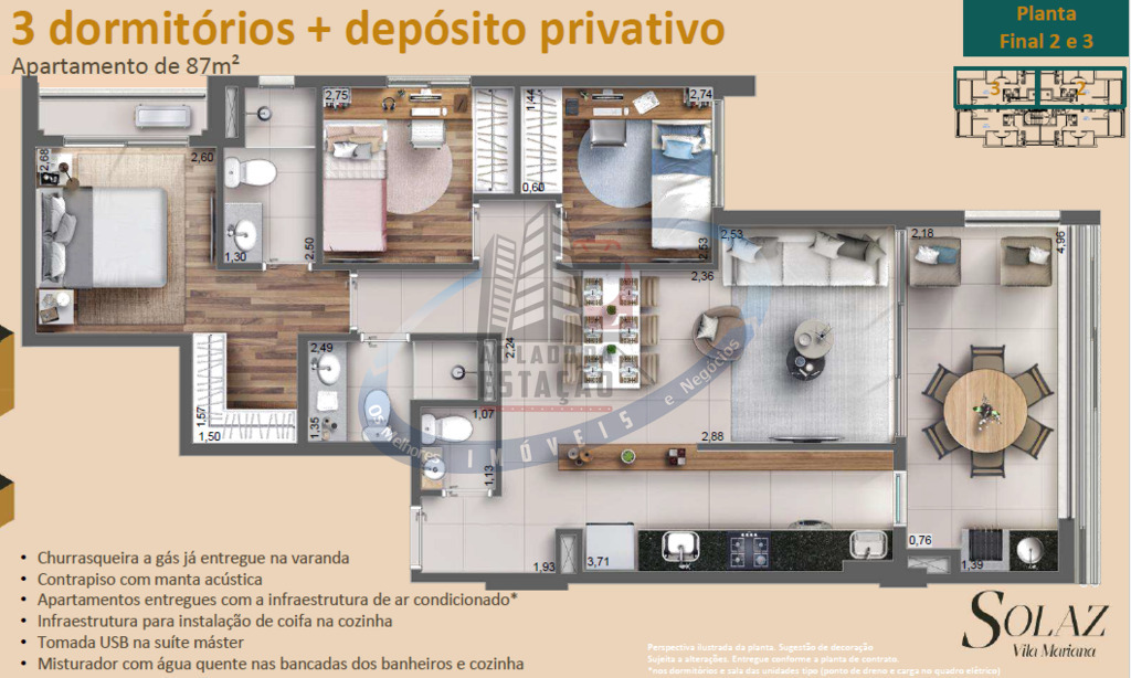Apartamento, 3 quartos, 87 m² - Foto 10