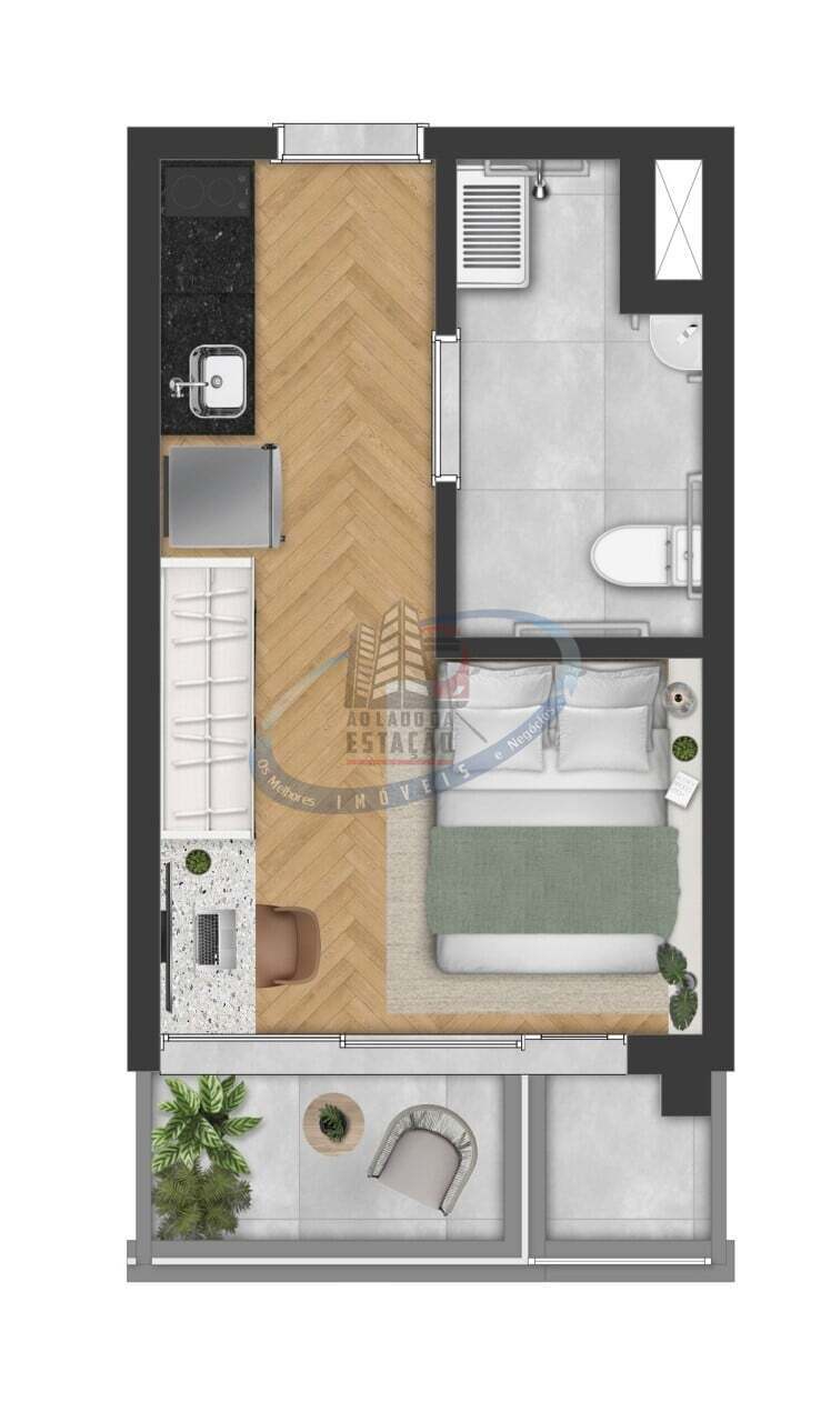 Apartamento, 1 quarto, 20 m² - Foto 14