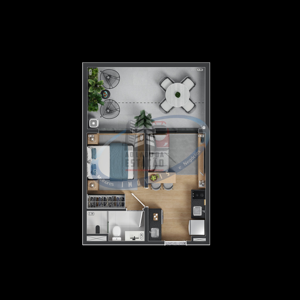 Apartamento, 1 quarto, 27 m² - Foto 37