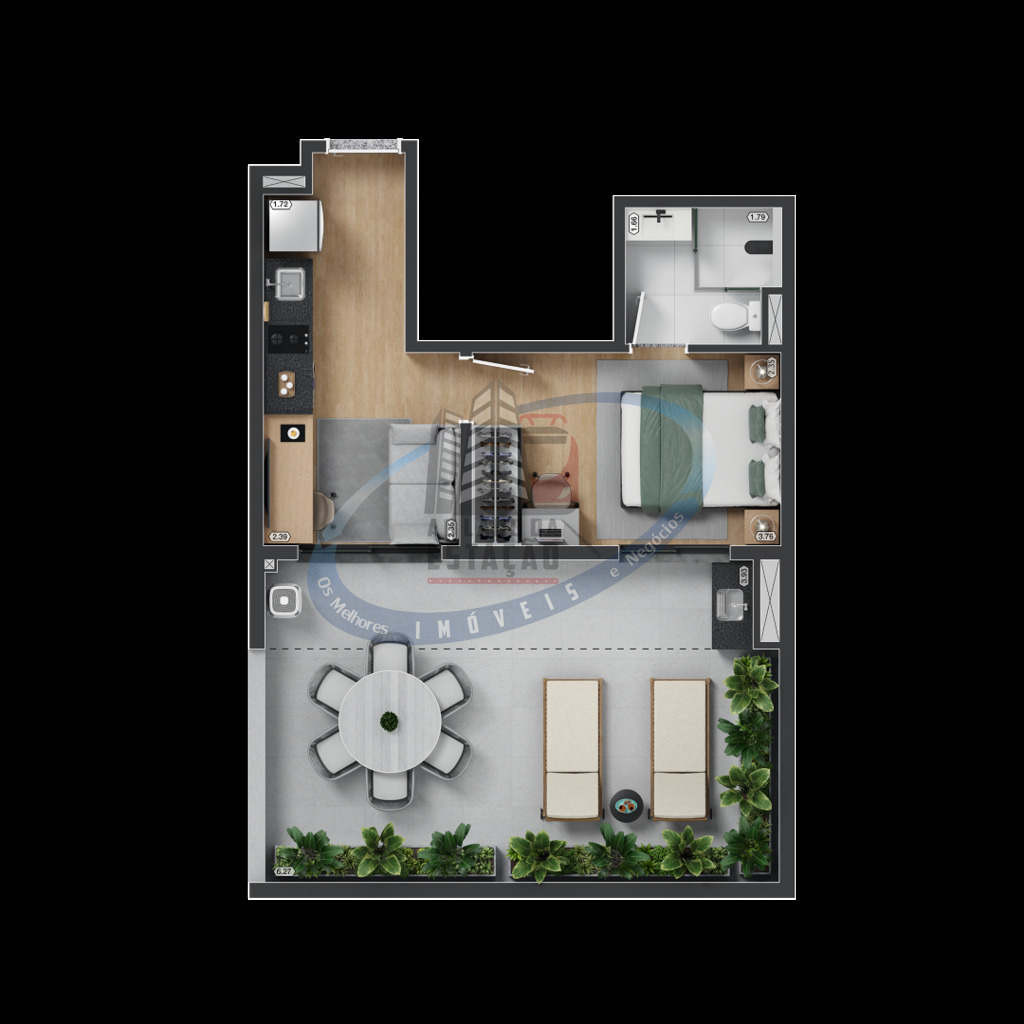 Apartamento, 1 quarto, 27 m² - Foto 42