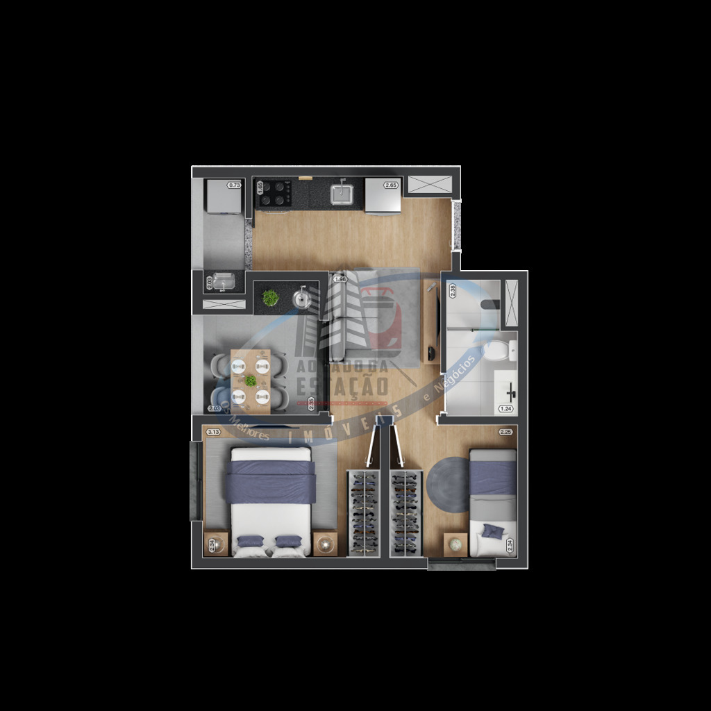 Apartamento, 1 quarto, 27 m² - Foto 36